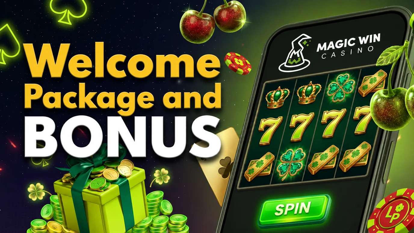 MagicWin welcome free spins bonus and Reward Spin promotion